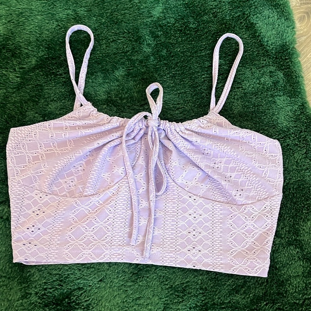 Top from Shein. Stunning purple color, size xs but runs like a small.